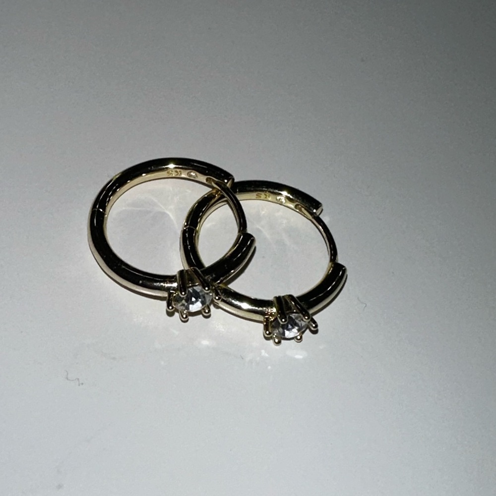 EUC Kendra Scott x Champagne and Chanel Hoop Earrings